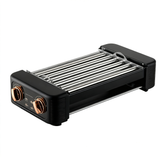 Smokeless Electric Grill with Flat Plate and Temperature Control, 800–1200W, 6+ People, Black / White